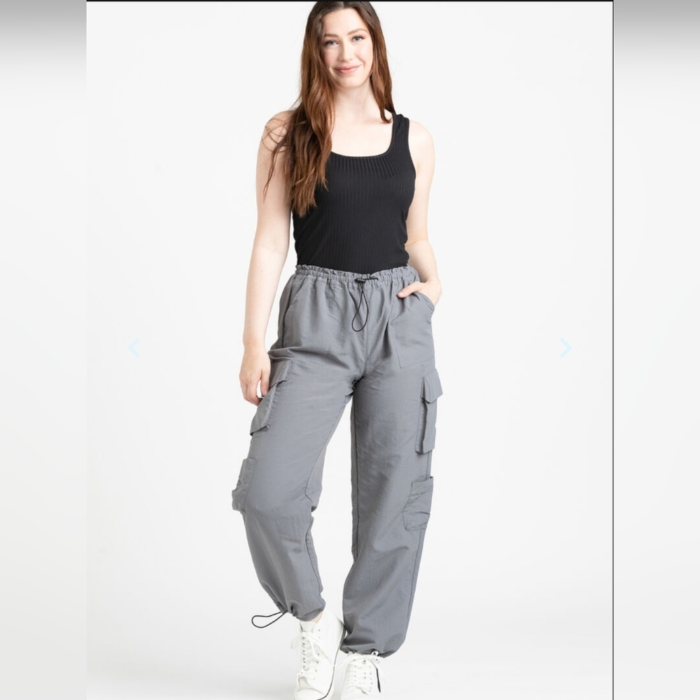 Grand Beach Club- Nylon Parachute Cargo Pant
